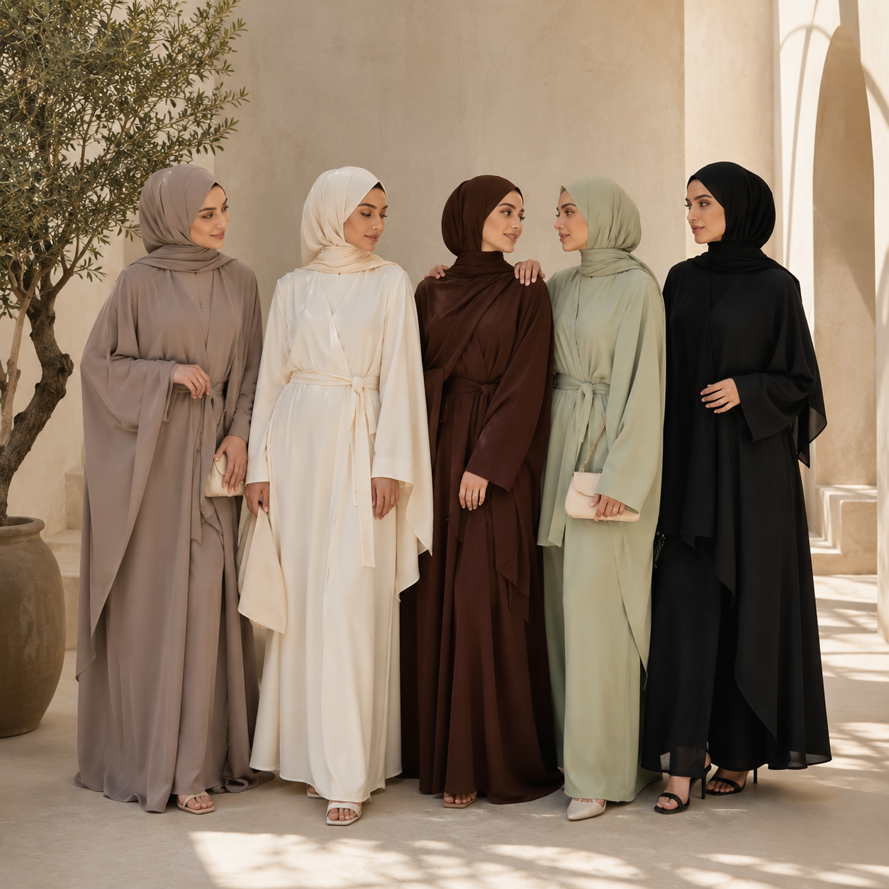 women dressed in timely clothing pieces being trendy and enjoying the casual evenings and days.
