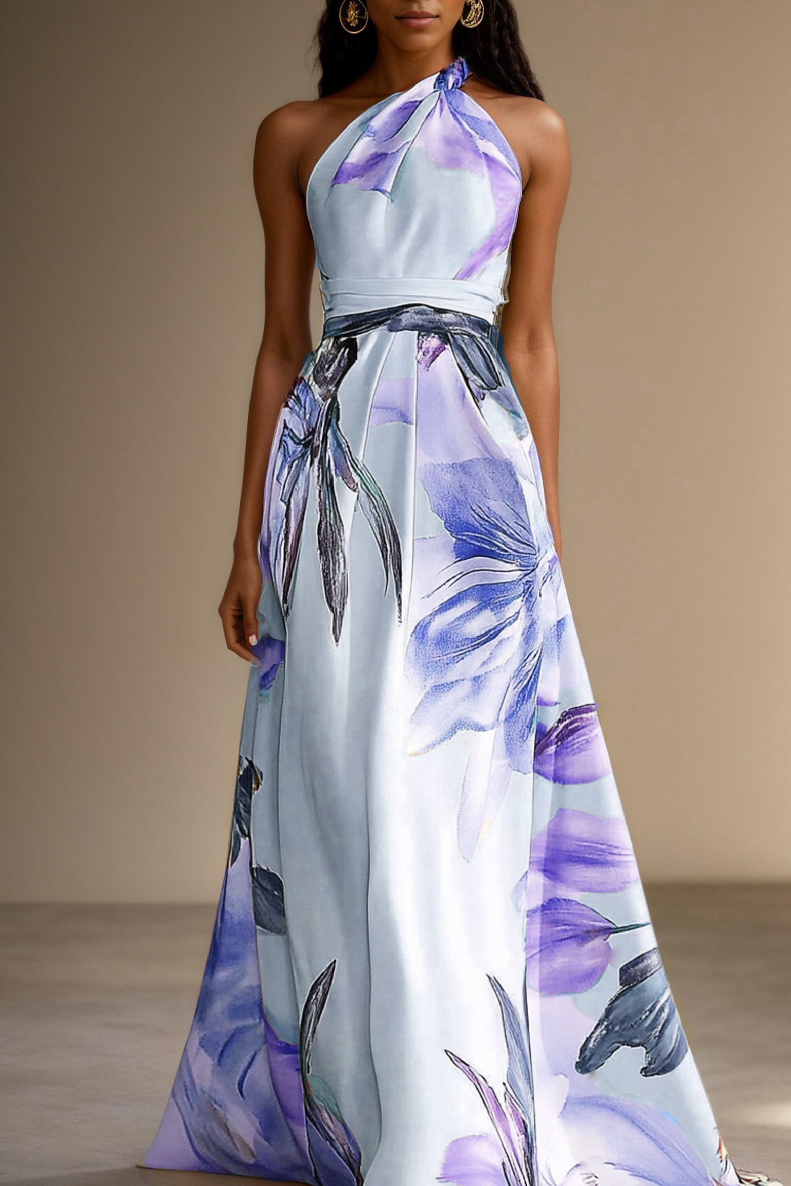 One-Shoulder Maxi Dress for Weddings & Special Occasions
