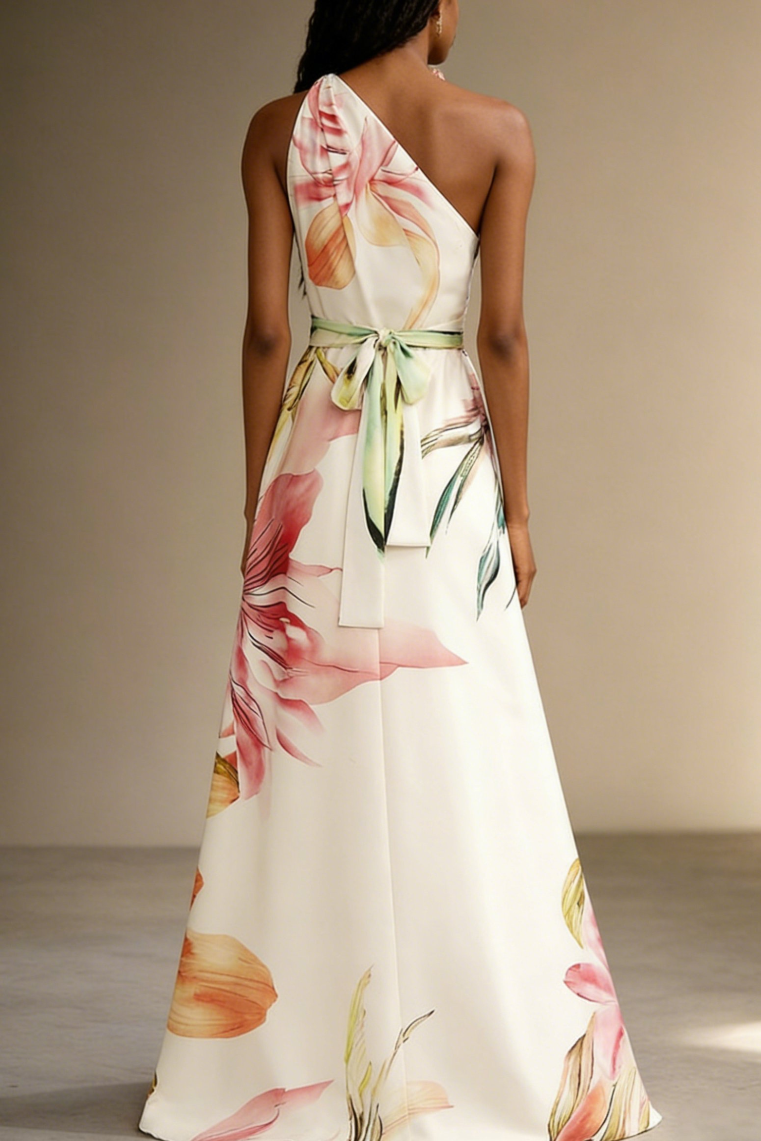 One-Shoulder Maxi Dress for Weddings & Special Occasions