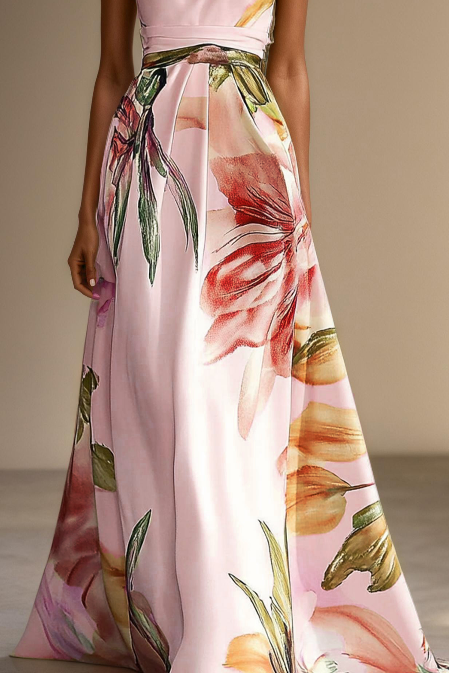 One-Shoulder Maxi Dress for Weddings & Special Occasions