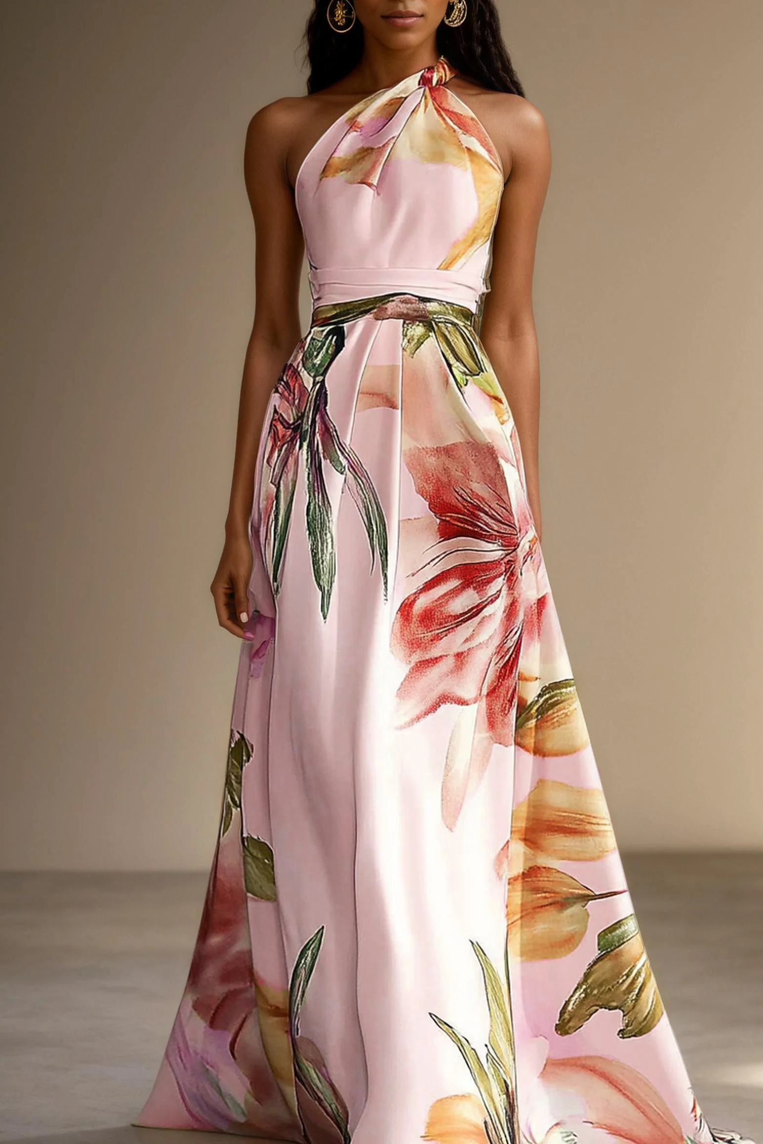 One-Shoulder Maxi Dress for Weddings & Special Occasions