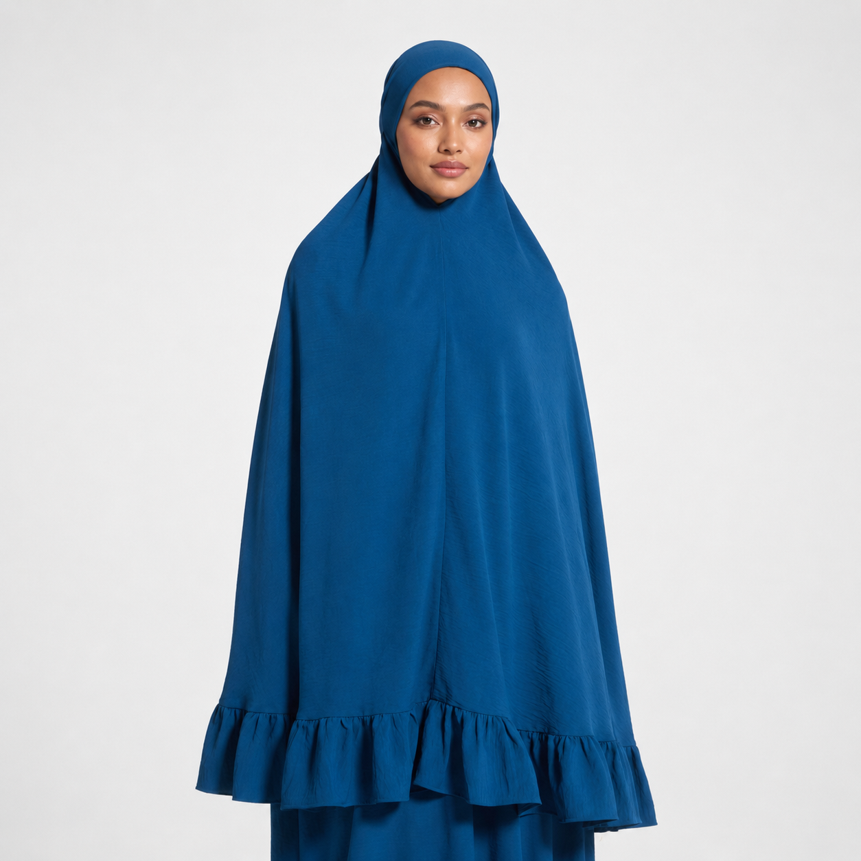 Ruffle Trim Prayer Set in Blue
