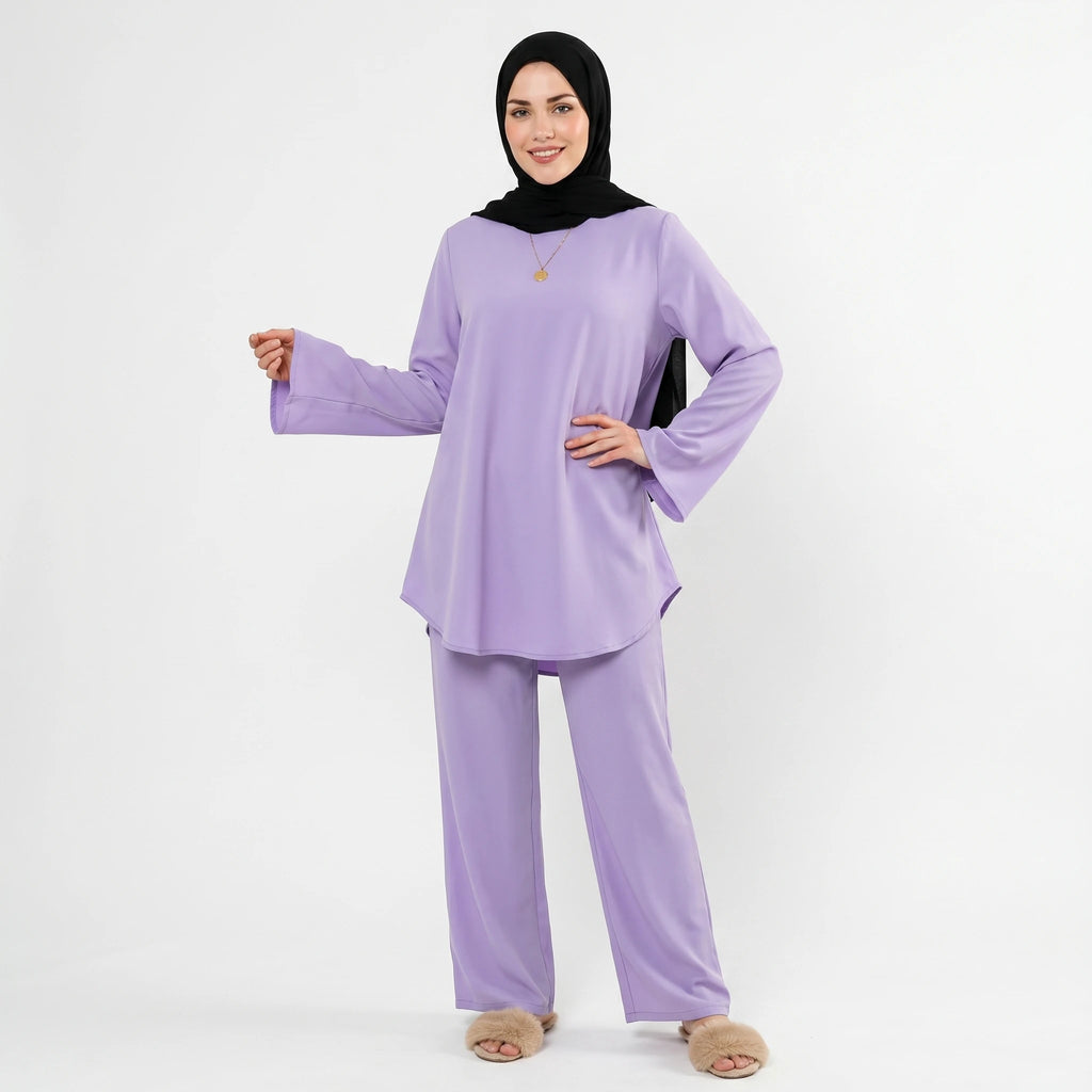 Arabian Modest Prayer Clothing Set – Elegant Long Sleeve Islamic Outfit
