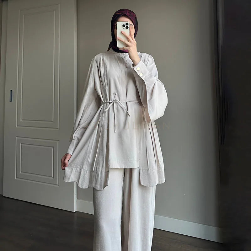 Premium Full-Length Modest Top and Pants Set