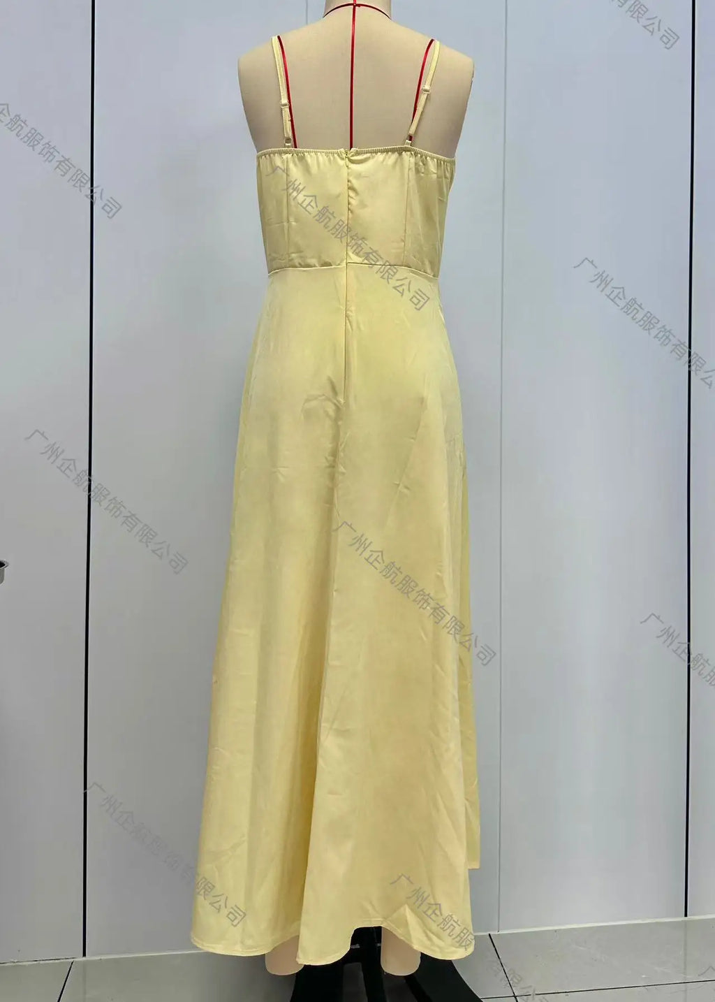 Women Slip Long Sundress Summer Sexy Low Cut Breasted Strapless Lace Up Tunic Backless Boho Vacation Maxi Party Dresses QHFZ-066