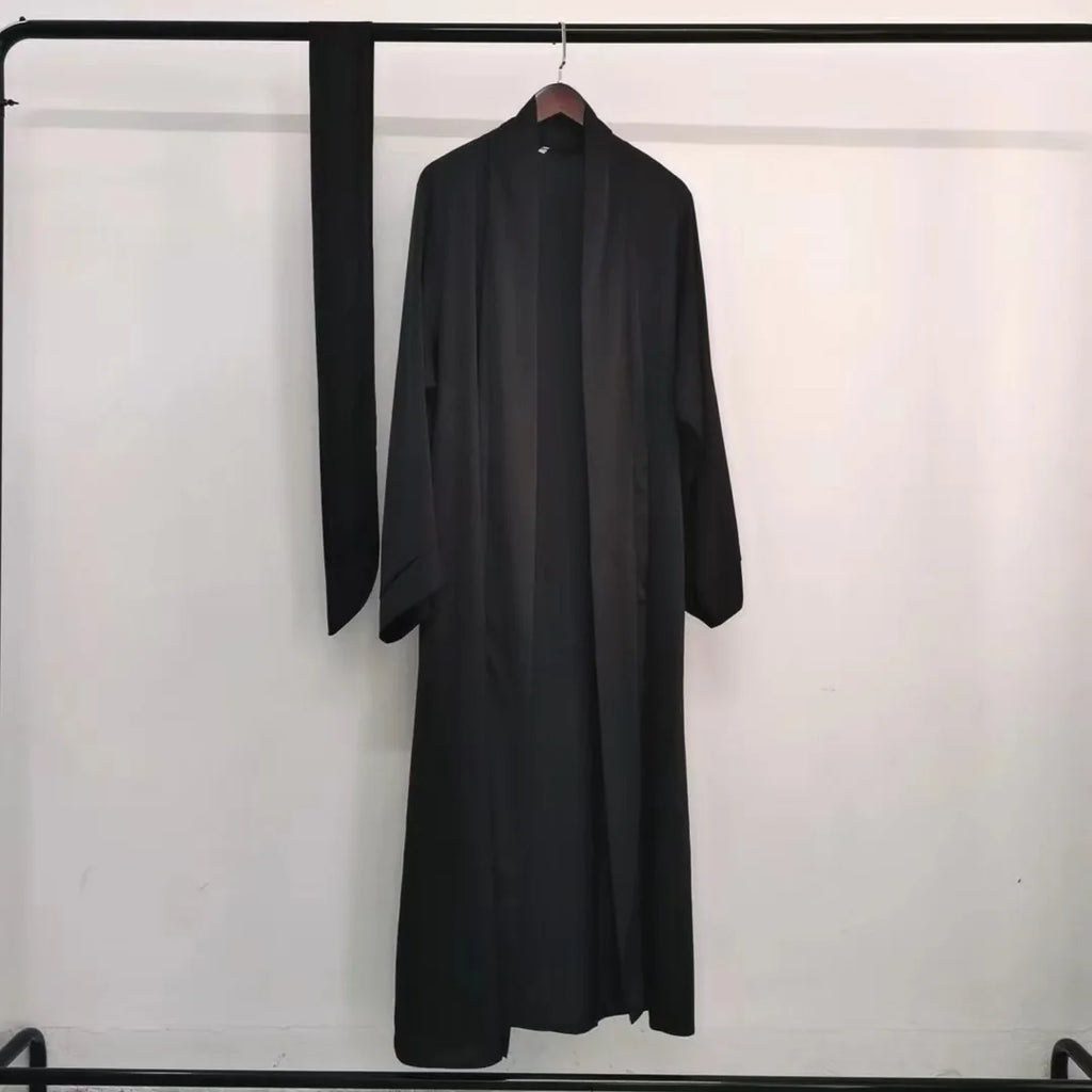 Open Front Long Abaya Cardigan