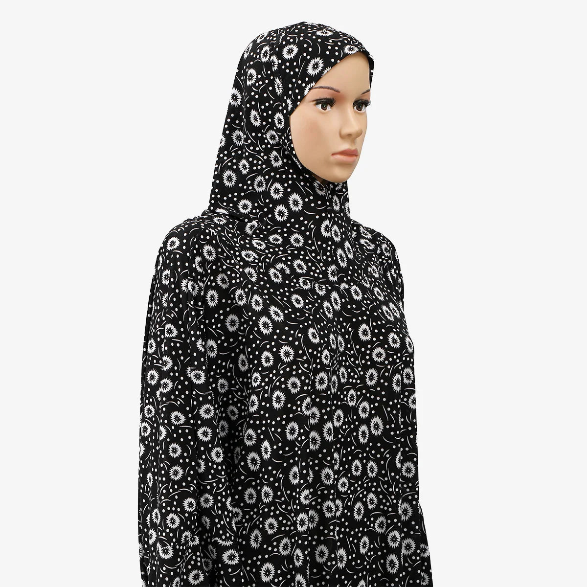 Printed One-Piece Prayer Abaya Dress