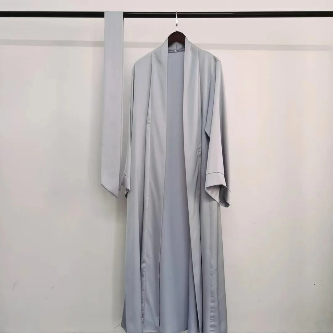 Open Front Long Abaya Cardigan