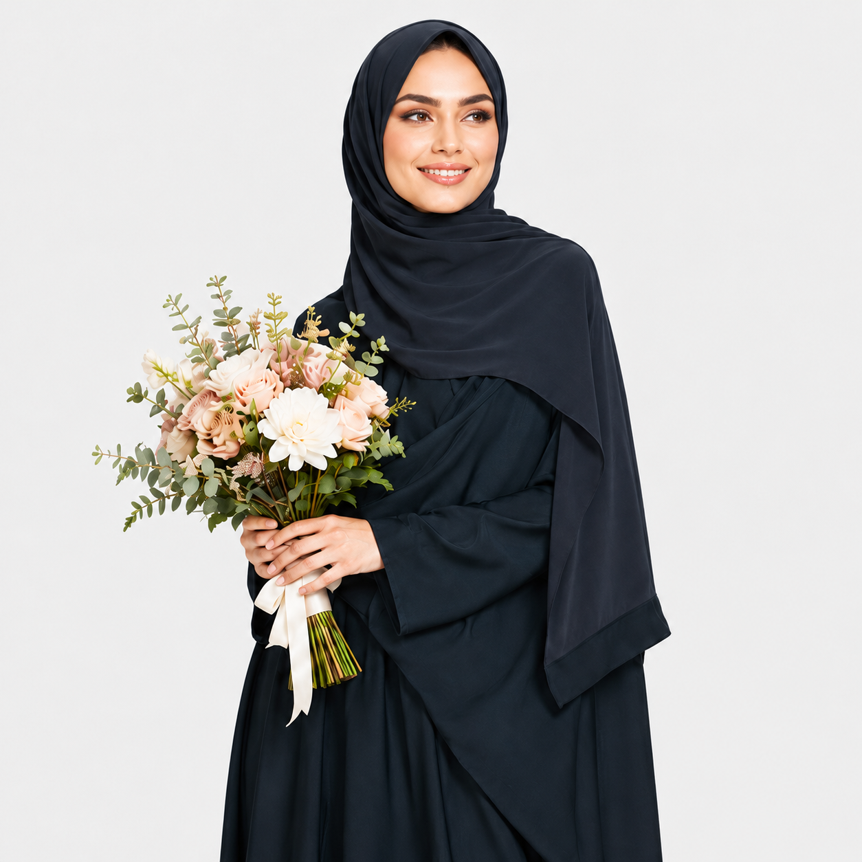 Dark Green Lightweight Nidha Batwing Abaya