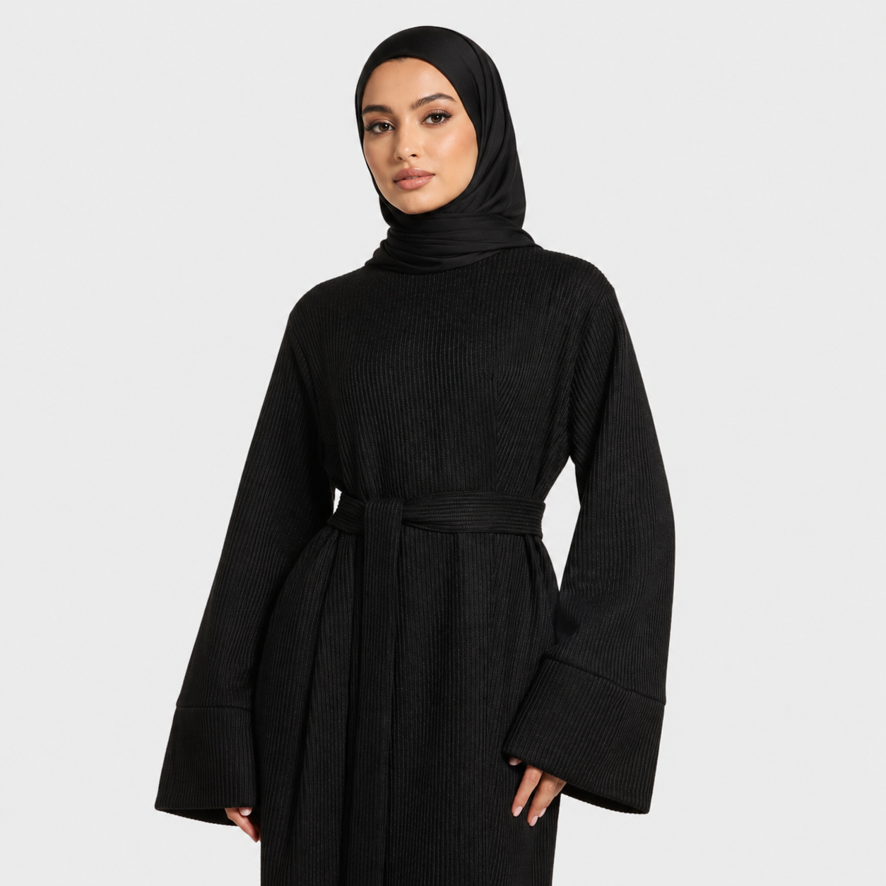 Cotton Basic Dress in Black