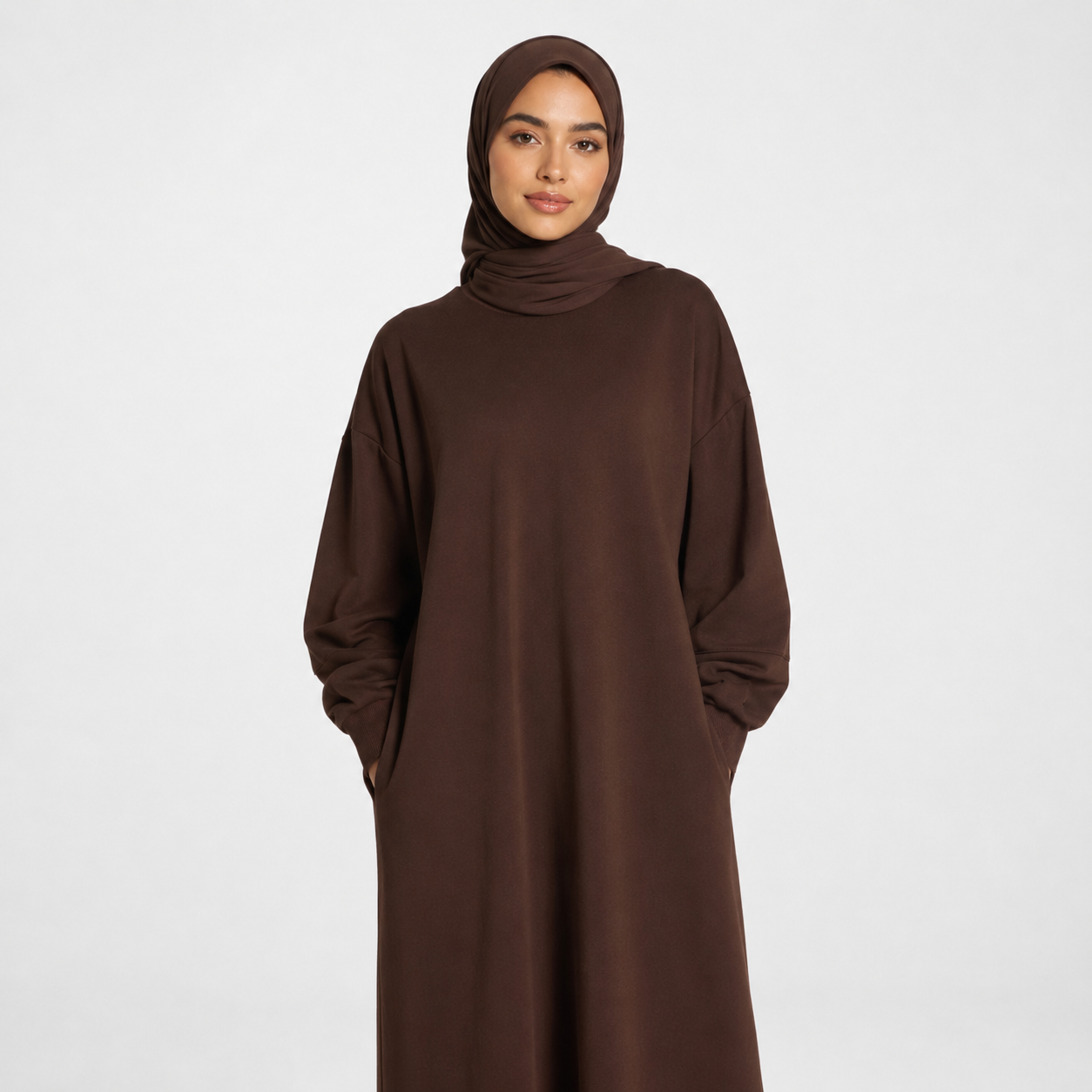 Dress in Cotton Coffee