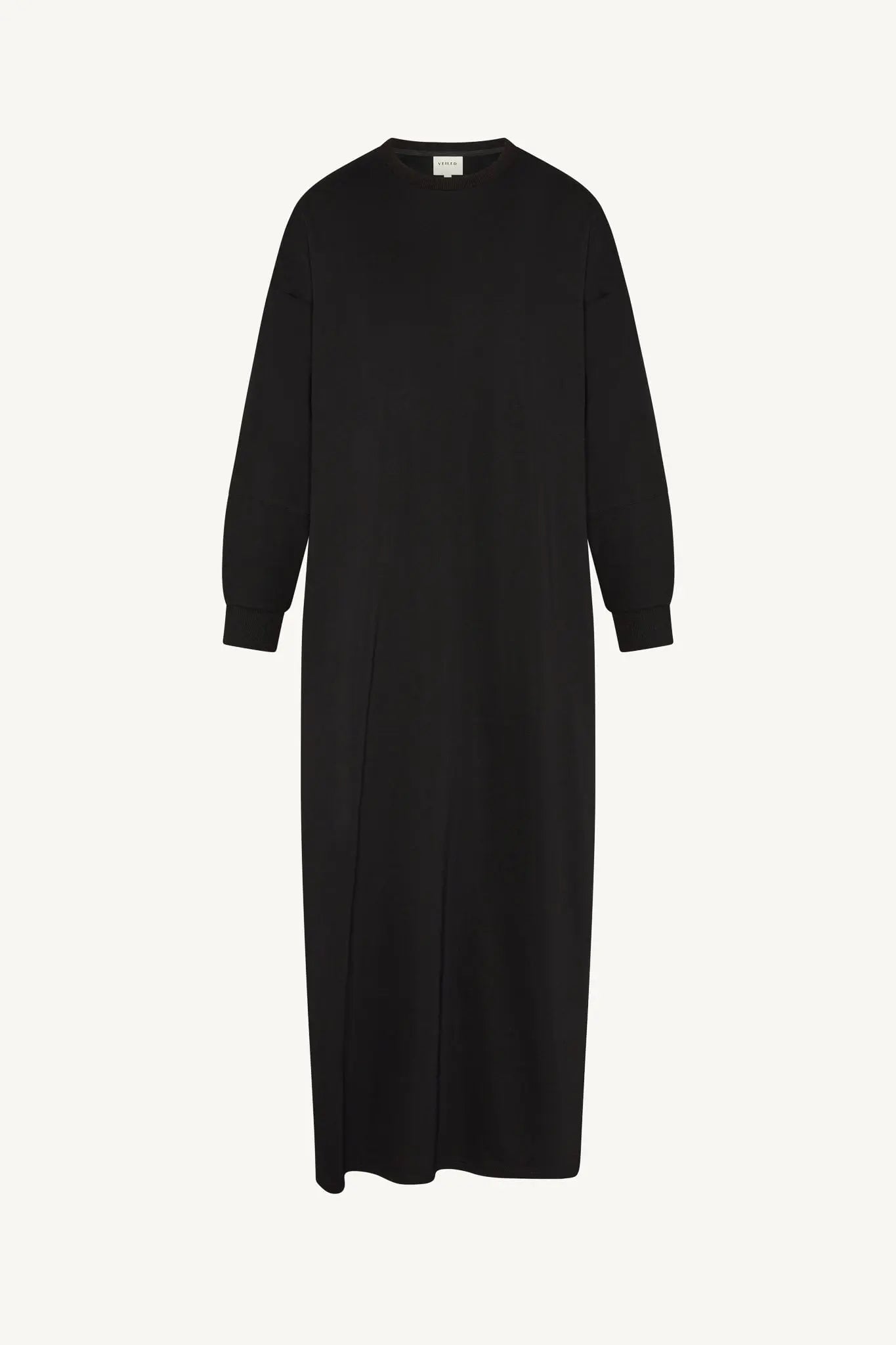Black dress on a white background