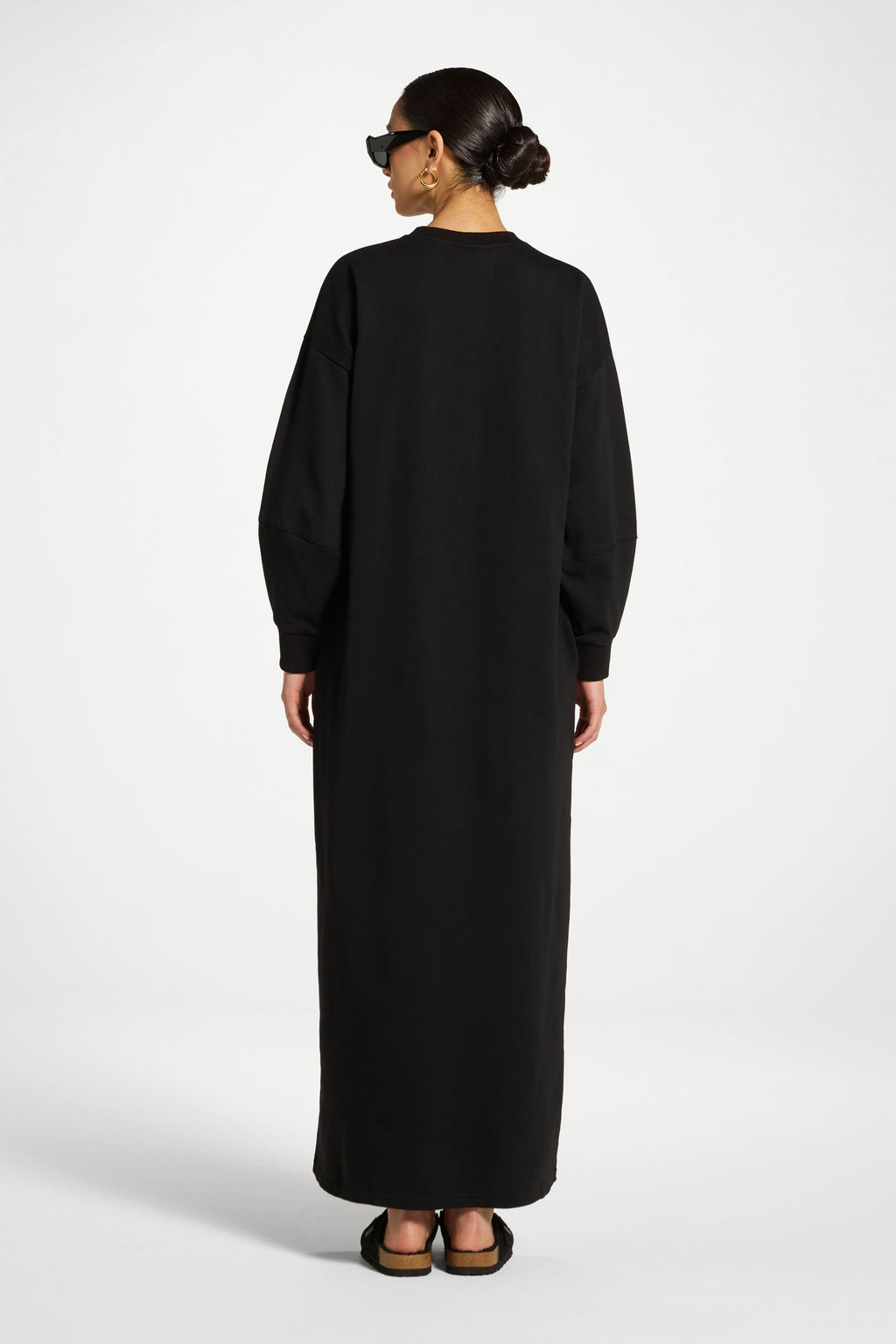 Cotton Basic Dress in Black