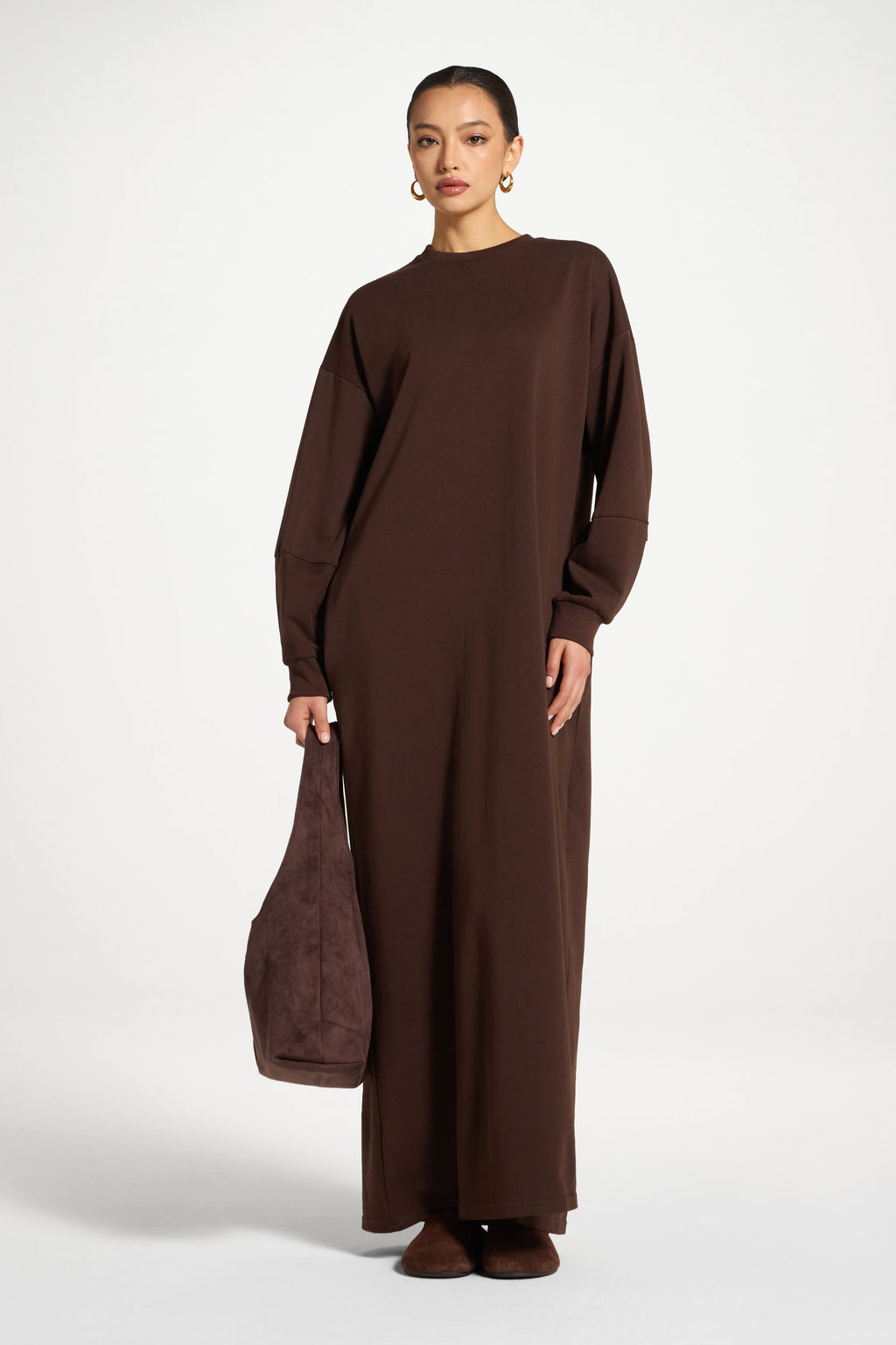 Dress in Cotton Coffee