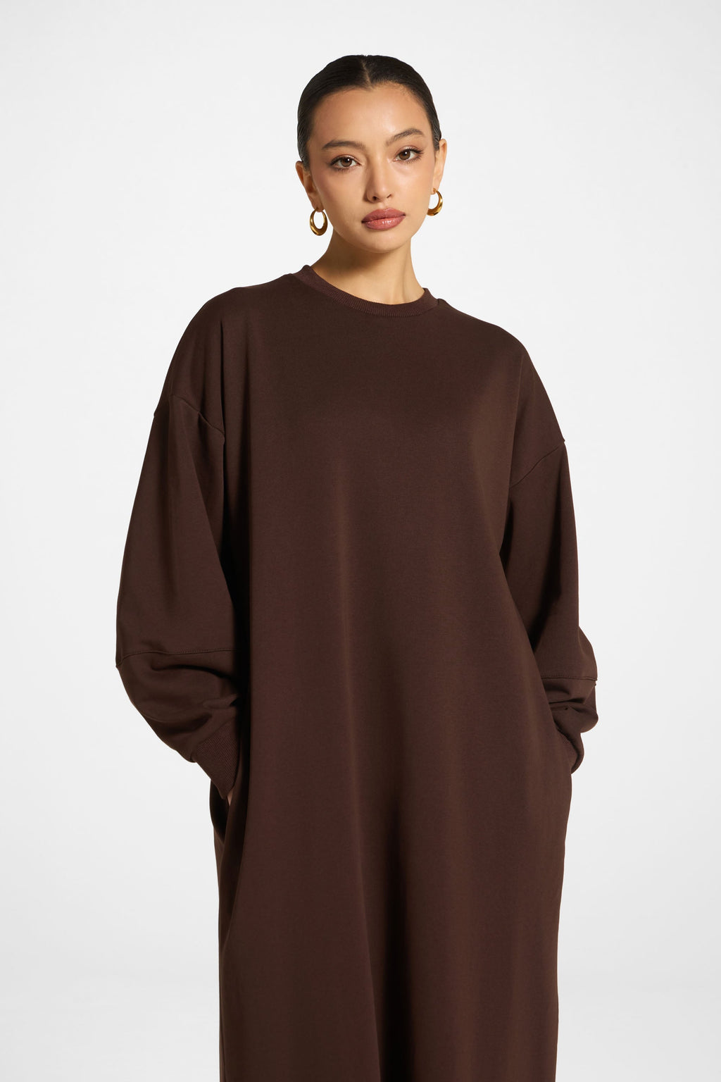 Dress in Cotton Coffee