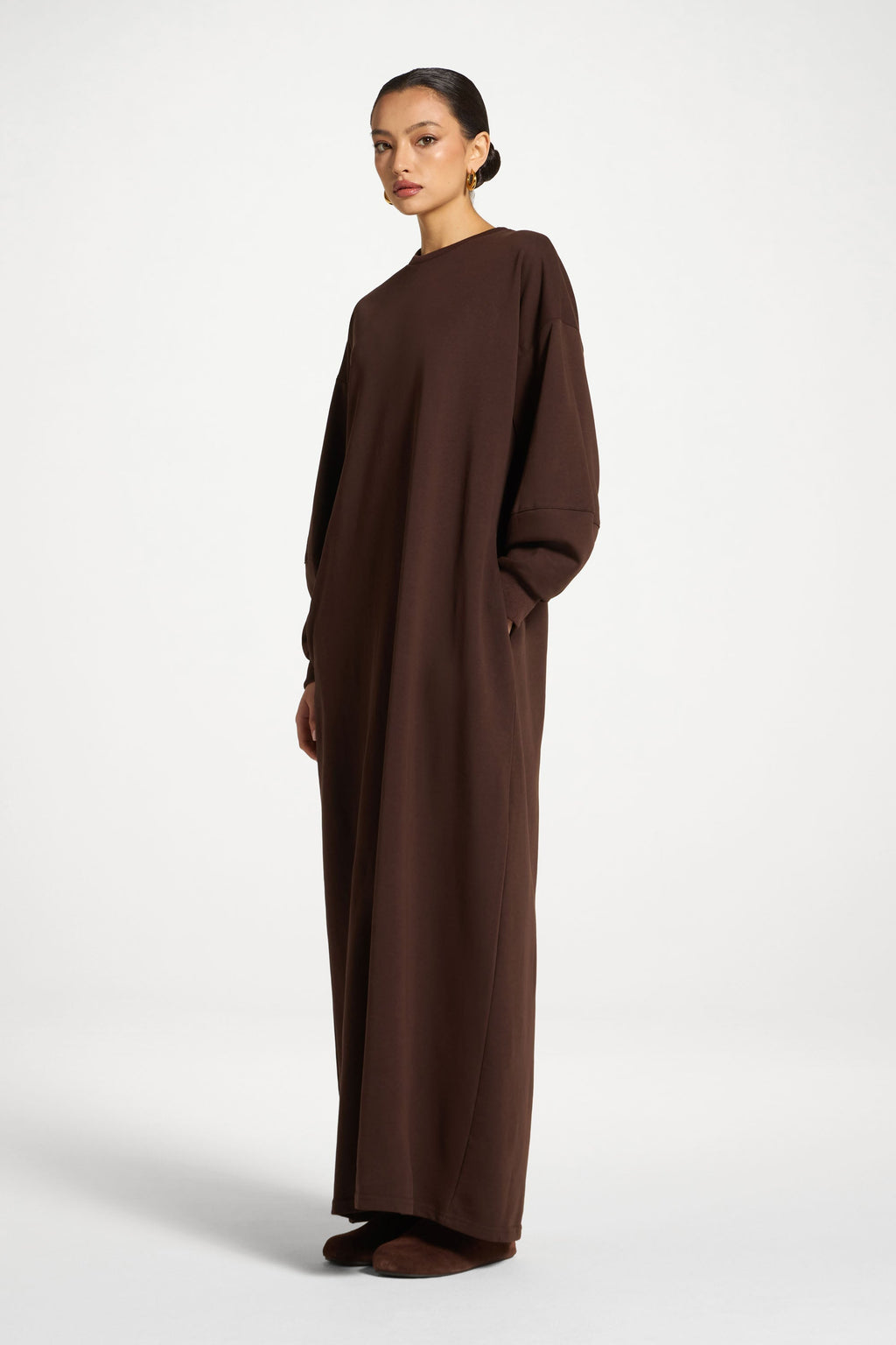Dress in Cotton Coffee