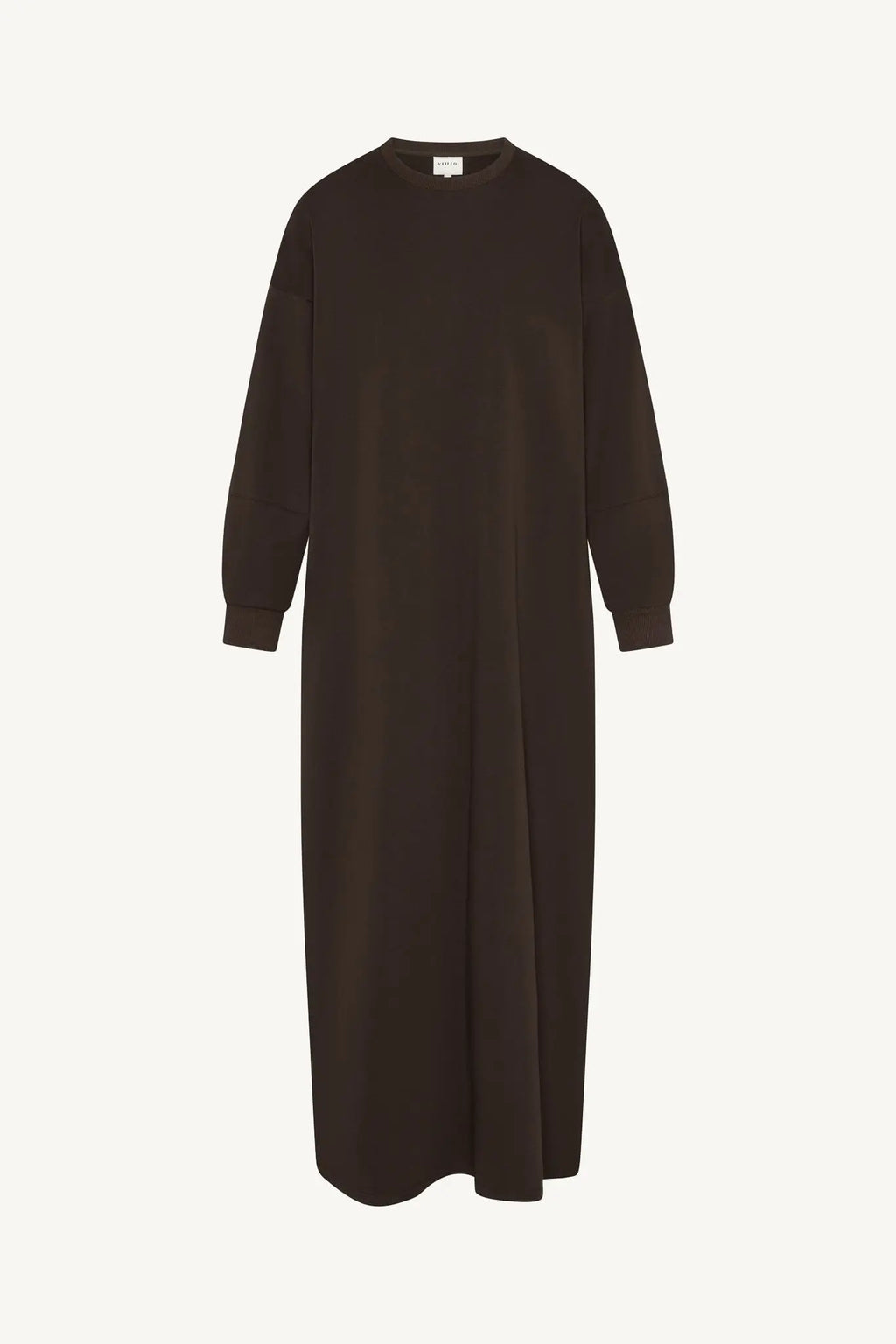 Brown dress on a white background