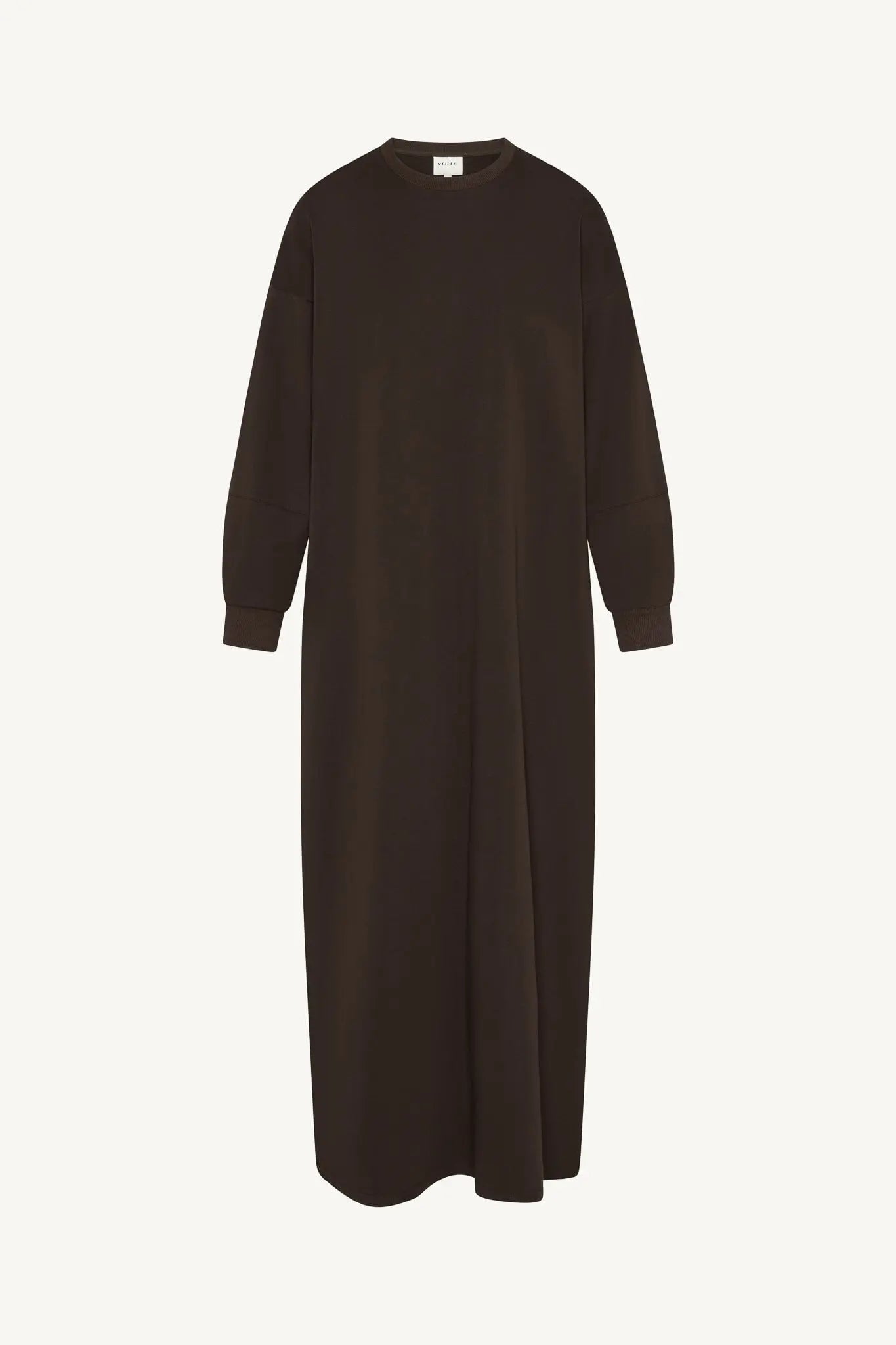 Brown dress on a white background