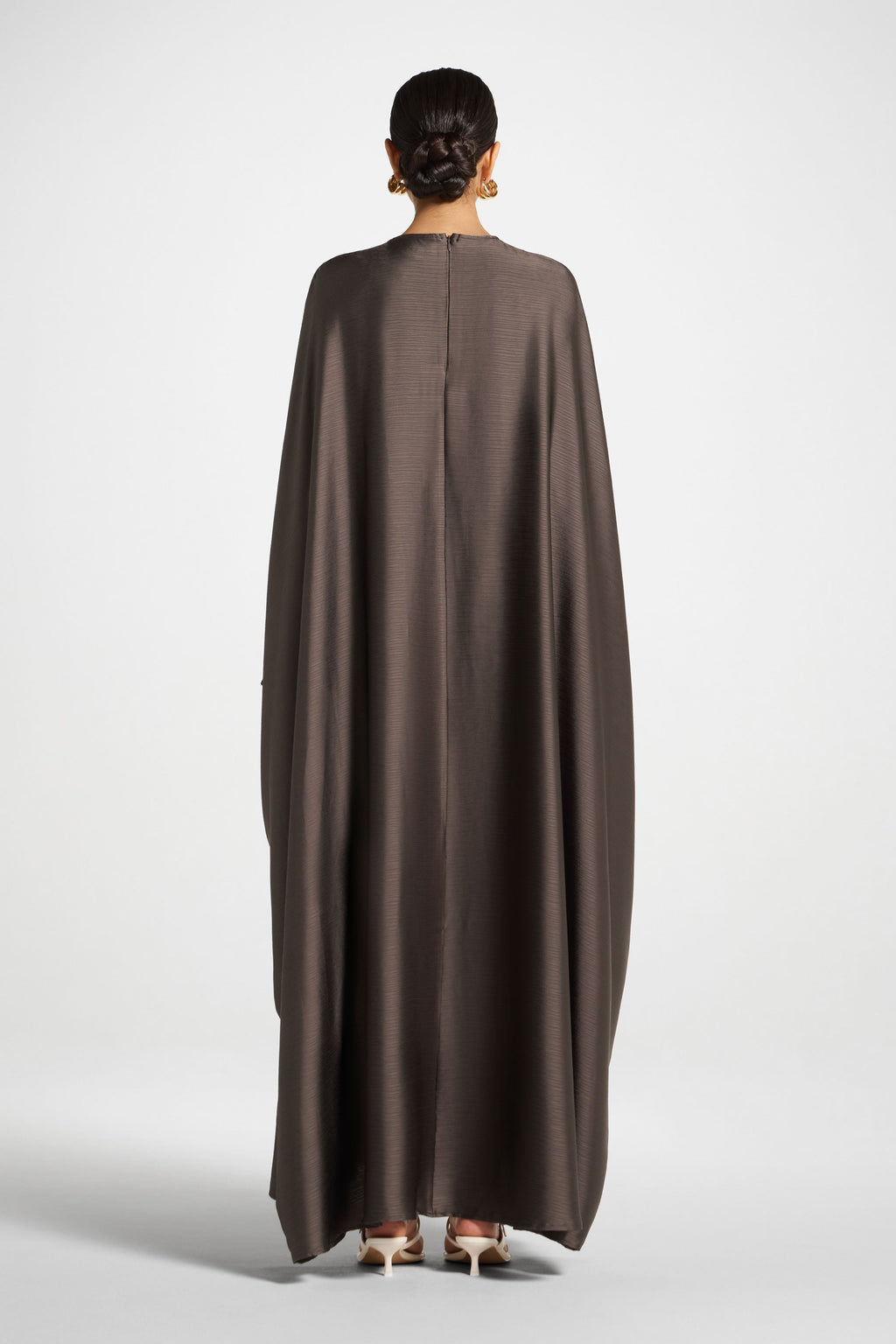 Brown Abaya with Butterfly Detailing