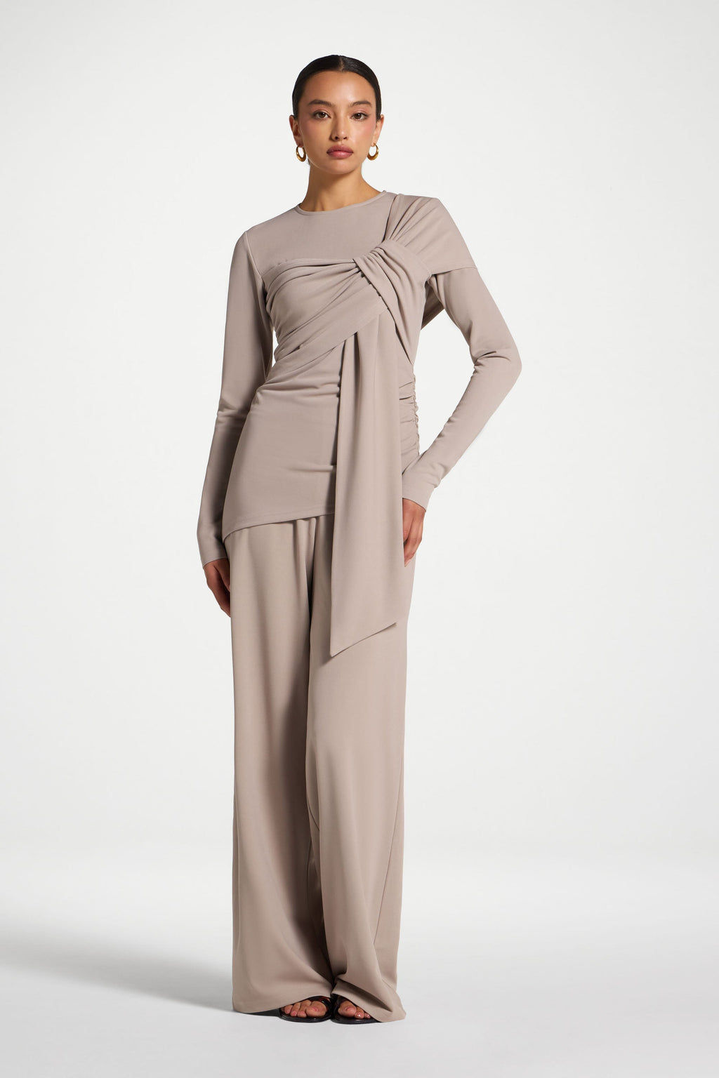 Tencel Wrap Top Green