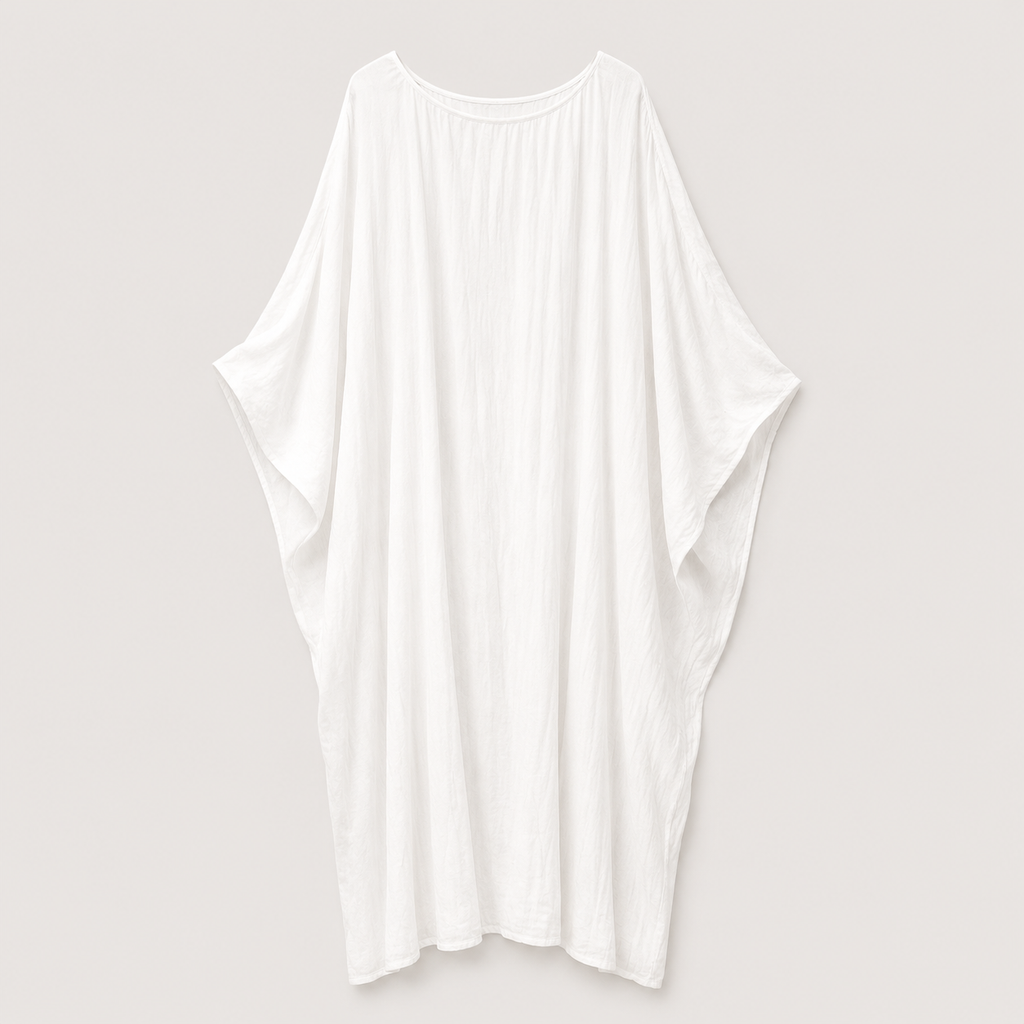 White blouse on a light gray background