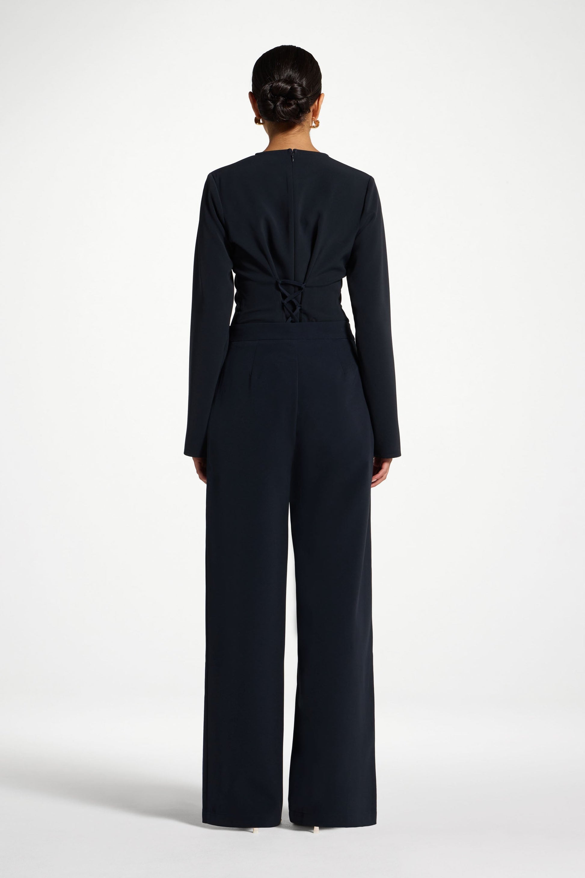 Women's Wide Leg Pants in Navy